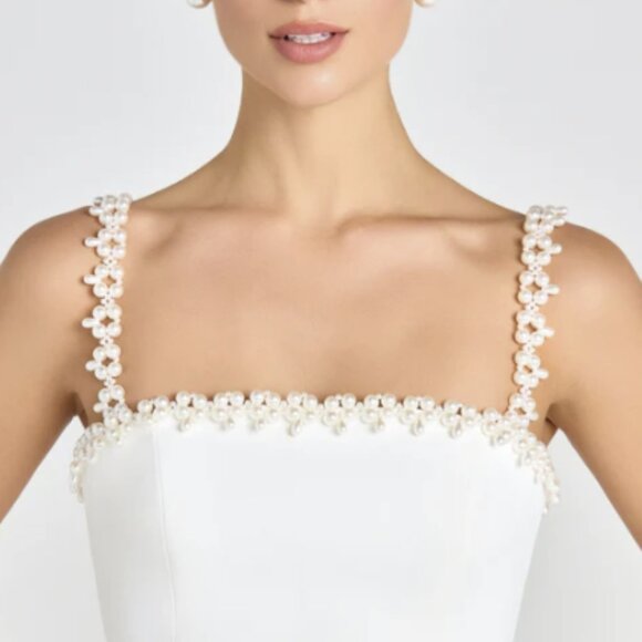 NADINE MERABI EM White Mini/Short Wedding Dress - Picture 5 of 12